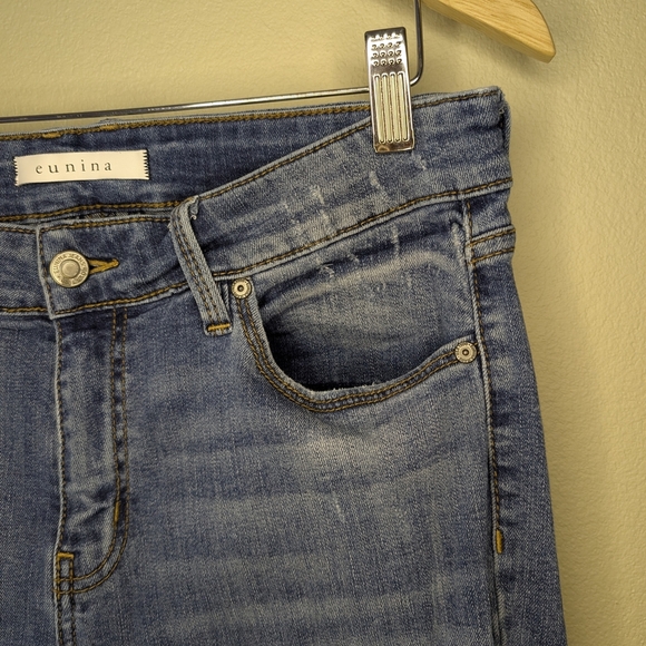 Eunina Distressed Blue Skinny Jeans - Picture 7 of 12